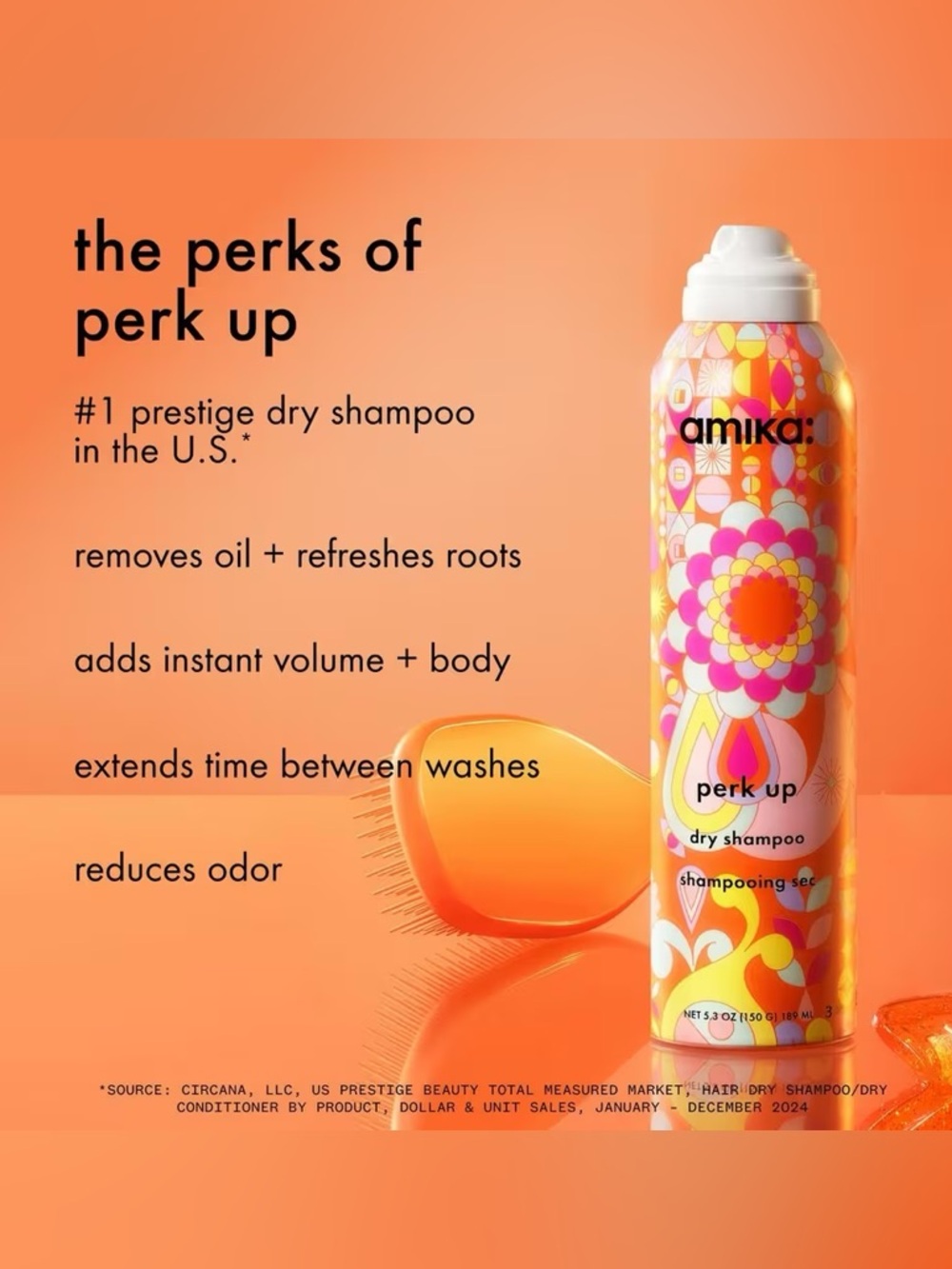 Amika Perk Up Dry Shampoo, 5.3 oz - Picture 2 of 6